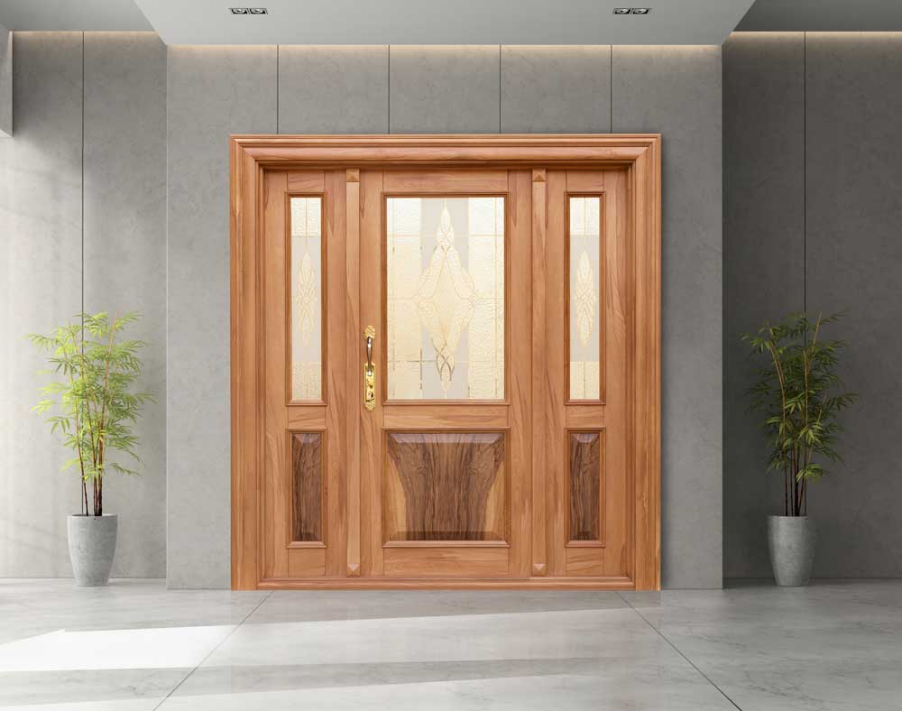 درب لابی اطلس چوب تبریز مدل a-01
